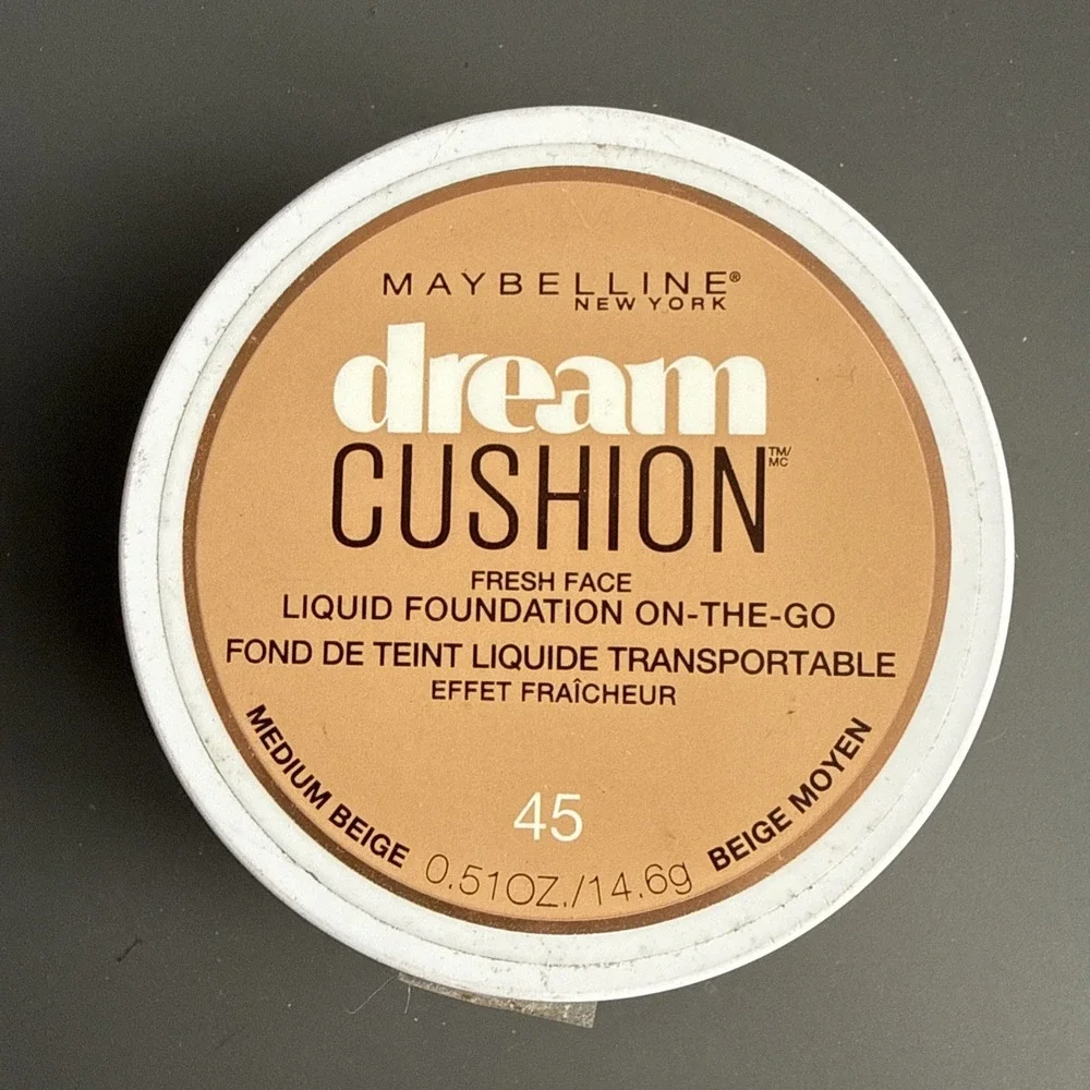 MAYBELLINE Dream CUSHION LIQUID FOUNDATION ~ MEDIUM BEIGE #45 ~ NEW SEALED